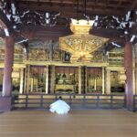 Meditation hall at Buddhist temple
