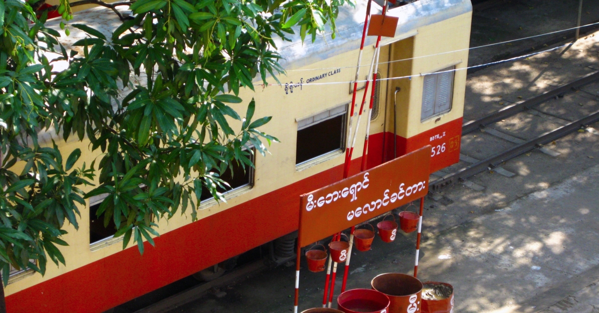 Yangon train station